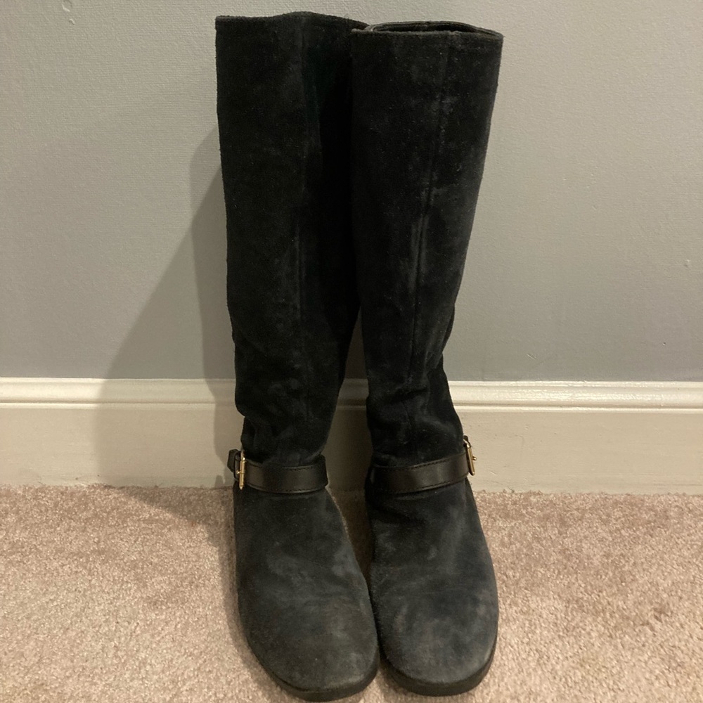 Cole Haan waterproof suede riding boots